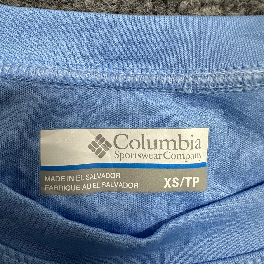 Columbia Shirt Womens XS Blue PFG Long Sleeve Sun Protection Performance Fishing - Picture 2 of 7